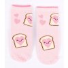 veľ.20/22 Dievčenské bavlnené ponožky so vzorom toastu