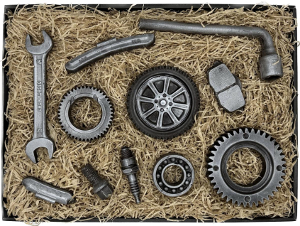 czekoladowy zestaw dla mechanika samochodowego