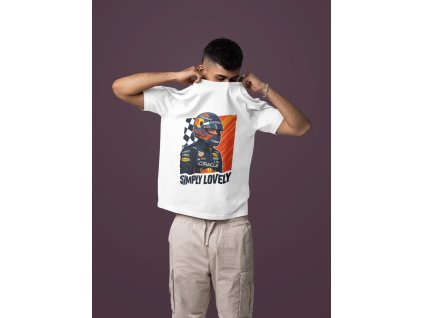 mockup of a man taking off his oversized t shirt in a studio setting m57443