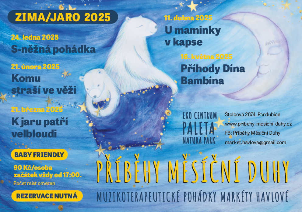 Pohádky v Ekocentru Paleta v Pardubicích 2025
