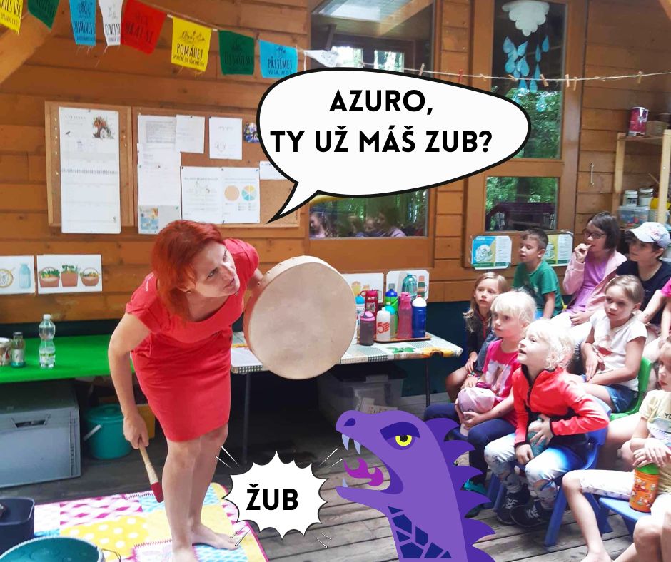 Azuře rostou zuby :)...pohádka v lesní školce Hlubáčku