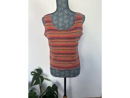 Barevné proužkované tílko