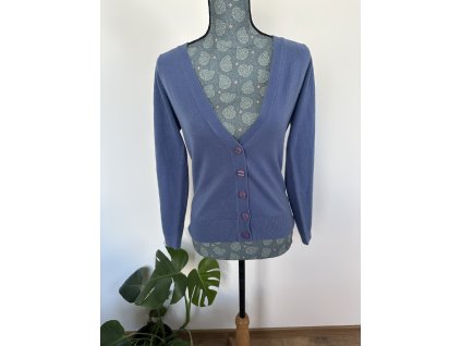 Jemný modrofialový cardigan TU