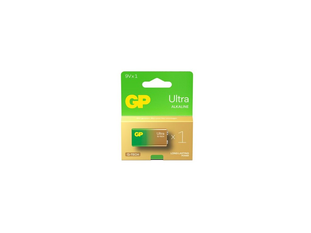 GP batéria Ultra alkalická 6LR61 / 6LF22, 9V, blister