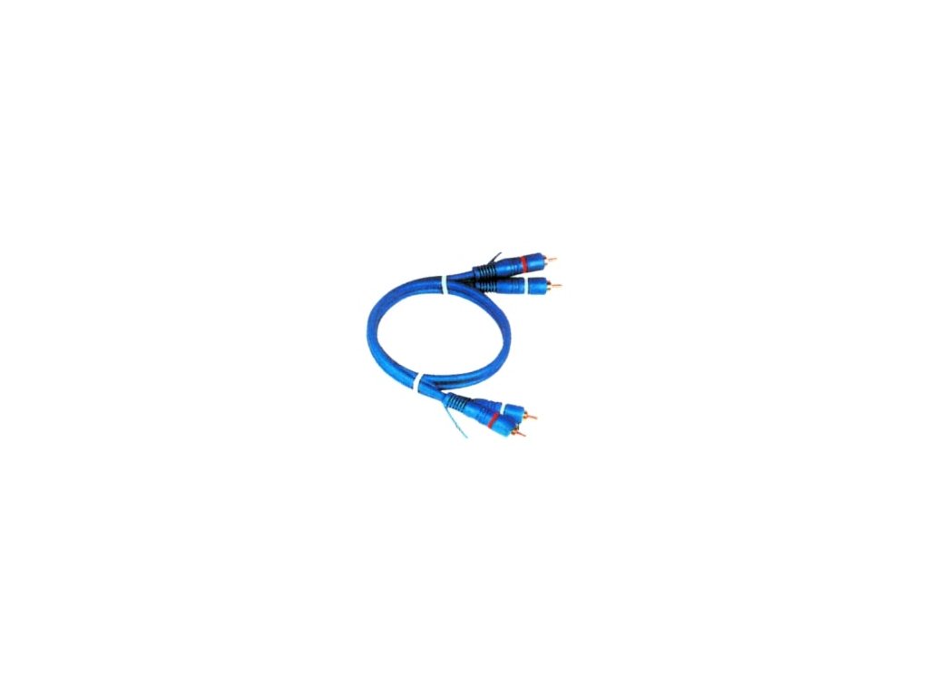 CABLETECH CINCH audio kábel, 2x CINCH konektor priamy - 2x CINCH konektor priamy + REMOTE, 5m, blister