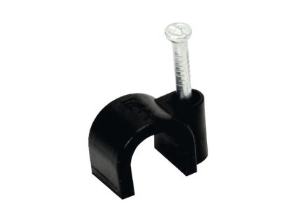 Xtreme káblové príchytky / príchytka kábla, priemer 4mm, čierna, 100ks