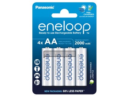 bateria panasonic eneloop aa 2000mah generacia 2022 eco pack 4ks