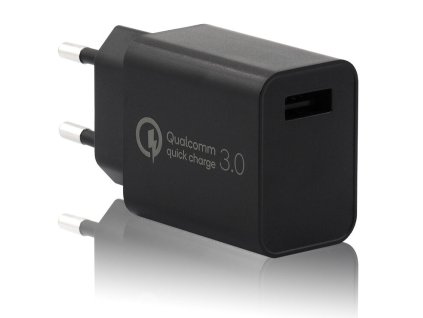 Nabíjačka XTAR USB fast charge - nabíjací adaptér, 1x USB Qualcomm, 18W, AC 230V, čierny