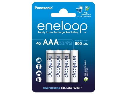 bateria panasonic eneloop aaa 800mah generacia 2022 eco pack 4ks