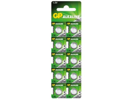 Batéria GP alkaline A76 / LR44 / AG13 / V13GA, 10ks