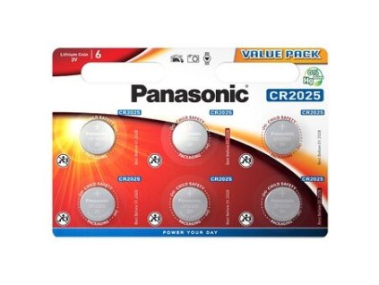 Batéria PANASONIC CR2025, 6ks