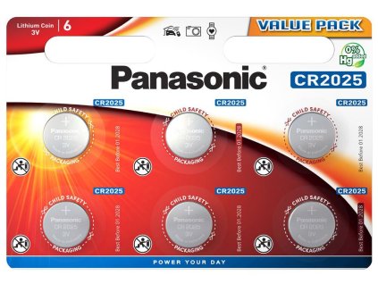 bateria panasonic cr2025 6ks