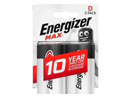 bateria energizer alkaline max d lr20 2ks