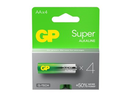 gp bateria super alkaline g tech aa lr6 4ks