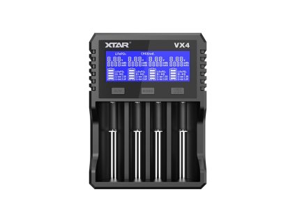 XTAR VX4 inteligentná nabíjačka a tester kapacity pre Li-ion a NiMh akumulátory