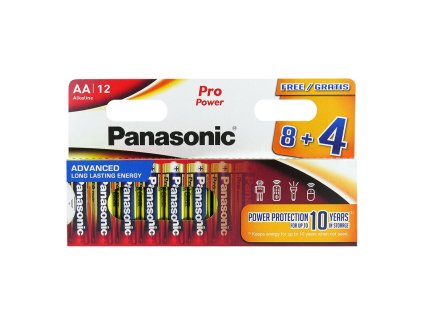 bateria panasonic pro power lr6 aa 8 4 12ks