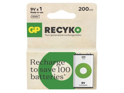 bateria gp recyko 9v nimh 200mah 1ks