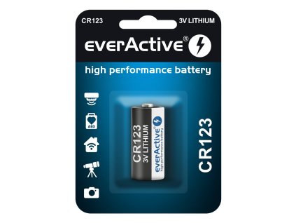 bateria everactive cr123 3v 1ks