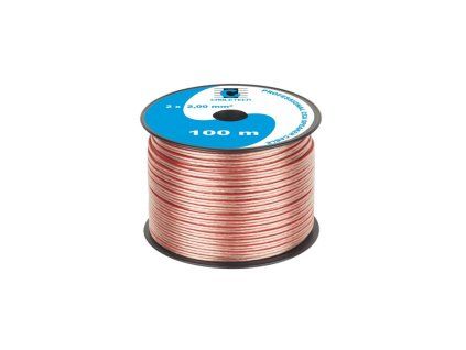 cabletech dvojlinka 2 x 2mm transparentna 100m cu al