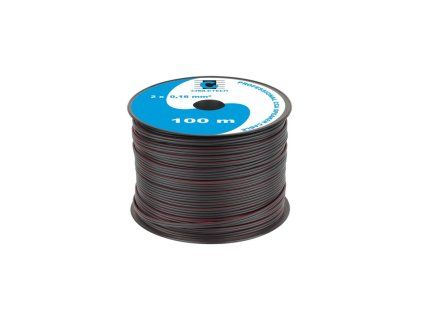 cabletech dvojlinka 2 x 0 16mm cierna 100m cu al