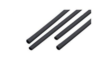 Zmršťovacie bužírky, 1,5mm, 1m, čierne (10ks)