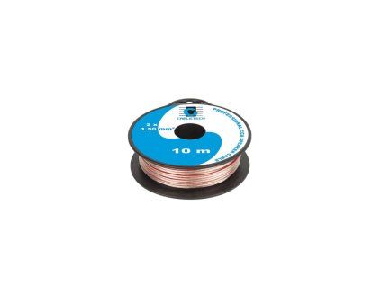 CABLETECH dvojlinka 2 x 1,5mm², transparentná, 10m, Cu + Al