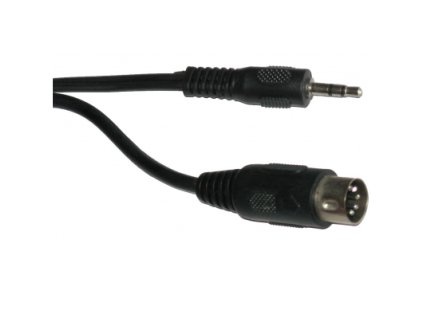 DIN JACK kábel, DIN konektor - JACK 3,5mm konektor 1,2m