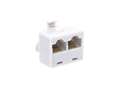 Redukcia telefónneho káblu, 8P8C / RJ45 konektor - 2x 8P8C / RJ45 zdierka
