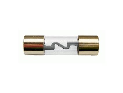 CABLETECH poistka pozlátená sklenená AGU autopoistka, 80A, Ø10 x 38mm