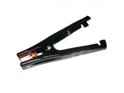 KEMOT krokodýl / krokosvorka na akumulátor, neizolovaný, 200A, čierny