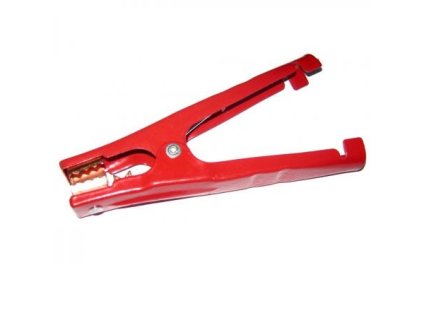 KEMOT krokodýl / krokosvorka na akumulátor, neizolovaný, 200A, červený