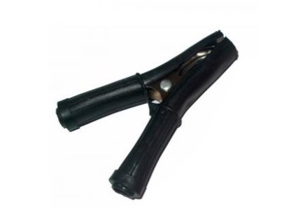 KEMOT krokodýl / krokosvorka na akumulátor, izolovaný, 30A, čierny