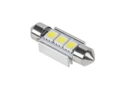 VIPOW LED žiarovky T11x36mm (CANBUS), 3xSMD5050, biela, 2ks