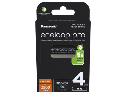 Batéria PANASONIC eneloop PRO AA, 4ks - najnovšia generácia min. 2500mAh