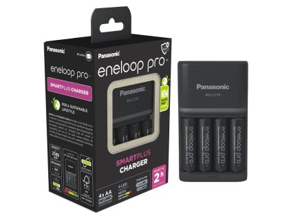 Nabíjačka PANASONIC BQ-CC55, 4xAA PANASONIC eneloop PRO min. 2500mAh