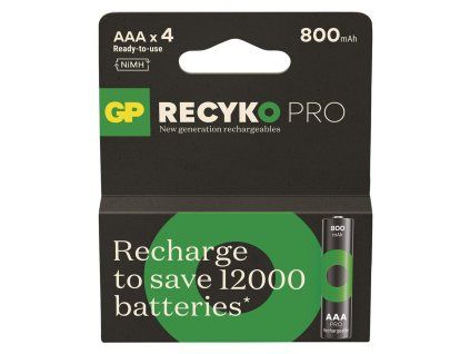 bateria gp recyko pro aaa 800mah 4ks