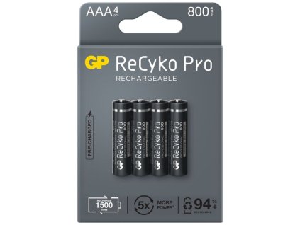 Batéria GP ReCyko+ Pro AAA 800mAh 4ks