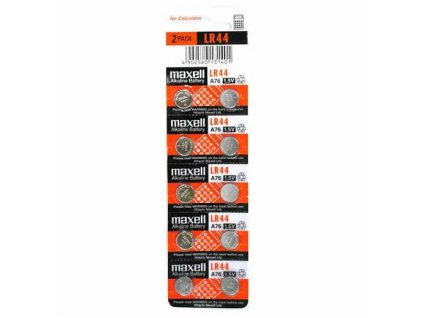 Batéria MAXELL alkaline LR44 / A76 / AG13 / V13GA, 10ks