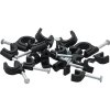 Xtreme káblové príchytky / príchytka kábla, priemer 10mm, čierna, 100ks