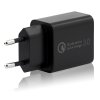 XTAR USB nabíjací adaptér, fast charge: 1x USB Qualcomm, 18W, AC 230V, čierny