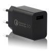 Nabíjačka XTAR USB fast charge - nabíjací adaptér, 1x USB Qualcomm, 18W, AC 230V, čierny