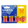Batéria VARTA Longlife MAX Power AA 8ks, (5+3)