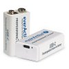 bateria everactive recyko 9v li ion 550mah s usb typ c konektorom 1ks 2