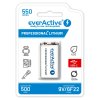 bateria everactive recyko 9v li ion 550mah s usb typ c konektorom 1ks
