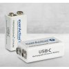 bateria everactive recyko 9v li ion 550mah s usb typ c konektorom 1ks 3
