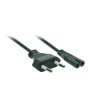 CABLETECH napájací kábel pre AV zariadenia, 2-pin, 1,8m, 2,5A (CE)