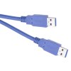 USB kábel, USB 3.0 A konektor - USB 3.0 A konektor, 1,8m, modrý