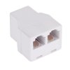 Redukcia telefónneho káblu, 6P4C / RJ11 zdierka - 2x 6P4C / RJ11 zdierka