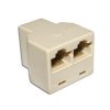 Redukcia telefónneho káblu, 8P8C / RJ45 zdierka - 2x 8P8C / RJ45 zdierka