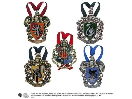 812370011438 Závěsné ozdoby kovové  - erby, Harry Potter - Příčná ulice